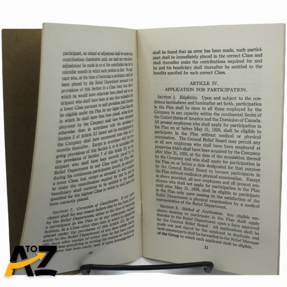 Relief Plan Bethlehem Steel Corp & Subsidiary Companies Booklet 1926 1940 Book - Picture 7 of 12